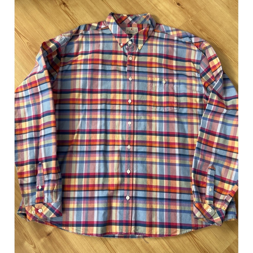 Barbour Beacon Shirt Men's 2XL XXL Plaid 100% Cotton‎